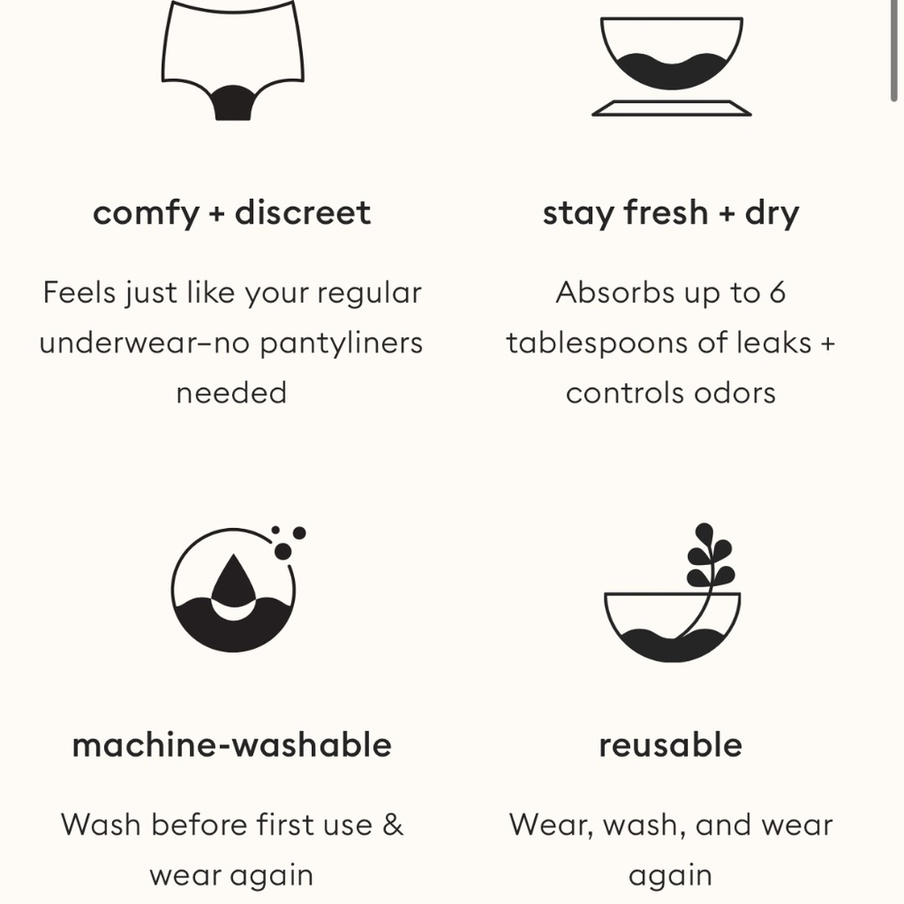 NEW✅ BUNDLE OF 2 THINX FOR ALL PERIOD SUPER ABSORBENCY SIZE MEDIUM - Picture 10 of 11